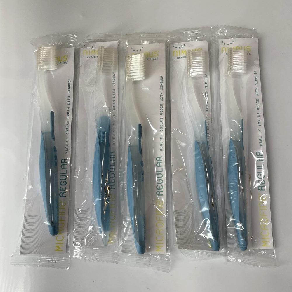 5 Nimbus Toothbrush Microfine Regular Extra Soft Sensitive Teeth Gums Implants